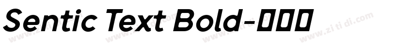 Sentic Text Bold字体转换